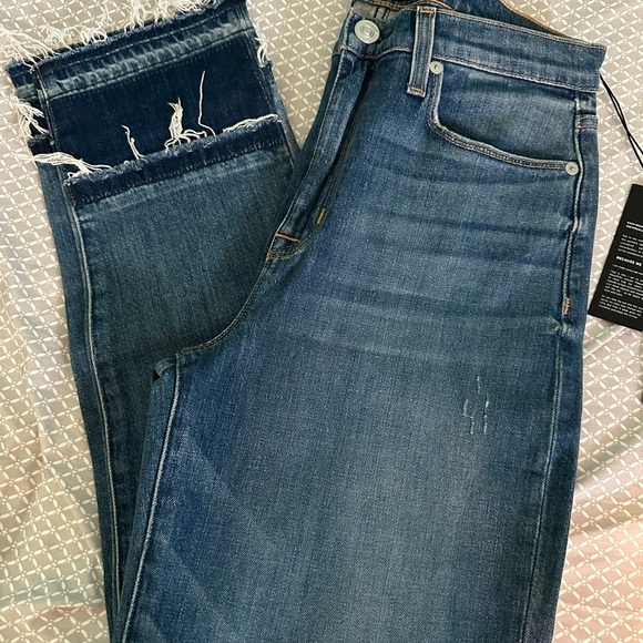 HUDSON NEW Women’s Zoeey High Rise Straight Crop Double Step Hem 5 pocket 29 NWT - Picture 2 of 10